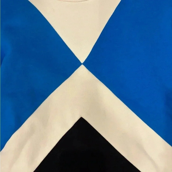 T By Talbots FRENCH TERRY COLORBLOCK MOCKNECK PULLOVER Sz Med petite - Picture 5 of 8